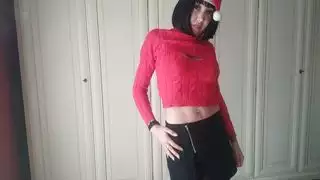 احتفال عيد ميلاد إباحي: مؤخرة شانتال ترتجف بملابس داخلية ساخنة