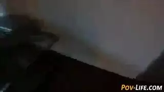 الطالب الجائع يأخذ عدة قذفات منوية من الأسفل